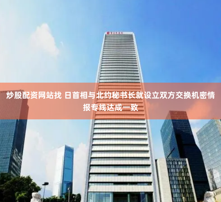 炒股配资网站找 日首相与北约秘书长就设立双方交换机密情报专线达成一致